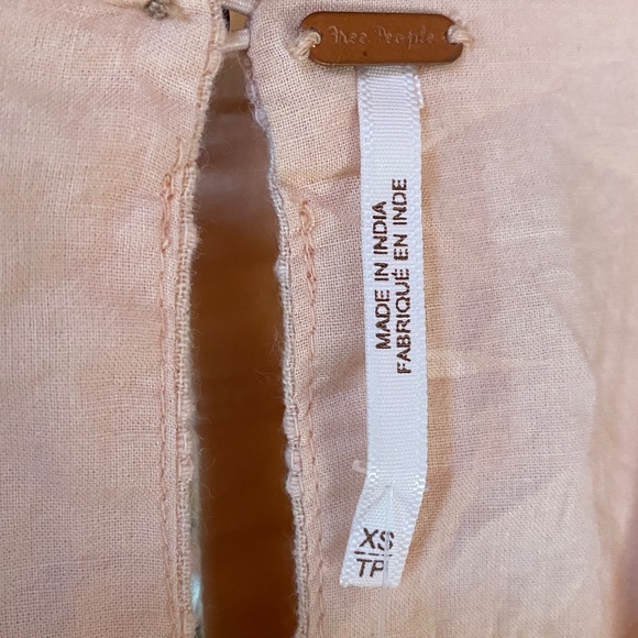 NWT Free People 100% Cotton Maxi Slit Dress - Picture 5 of 12